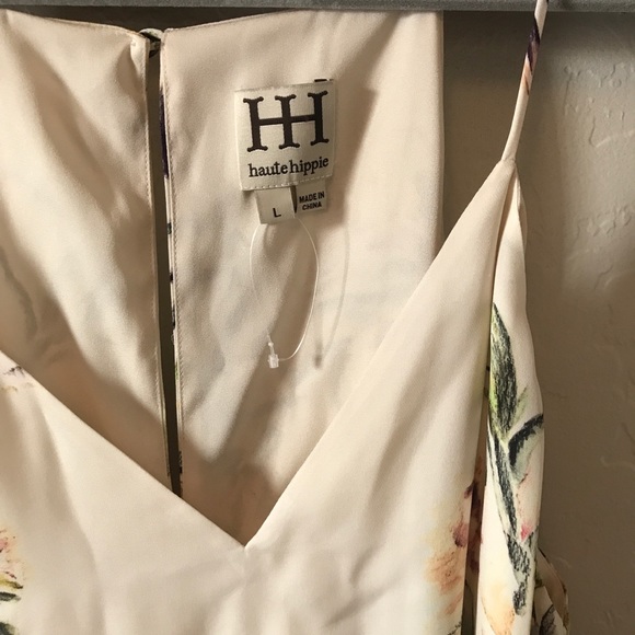 Haute Hippie Floral Silk Slip Dress - Picture 7 of 8